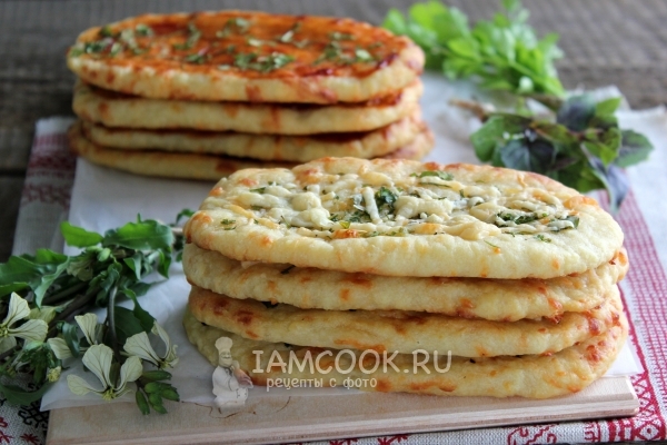 Лепёшки с сыром в духовке