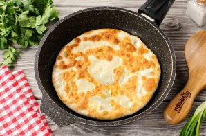 Заварные лепёшки с сыром и зеленью