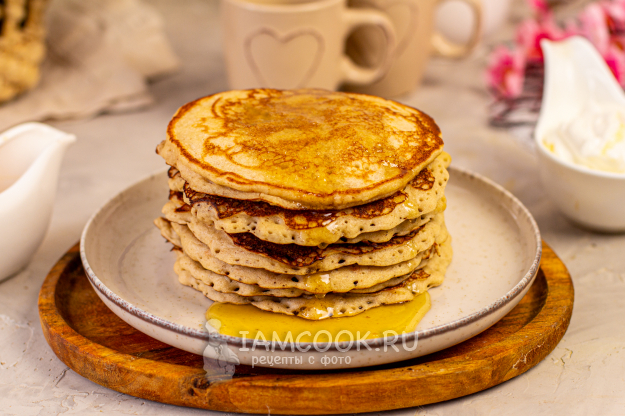 Панкейки из муки зеленой гречки